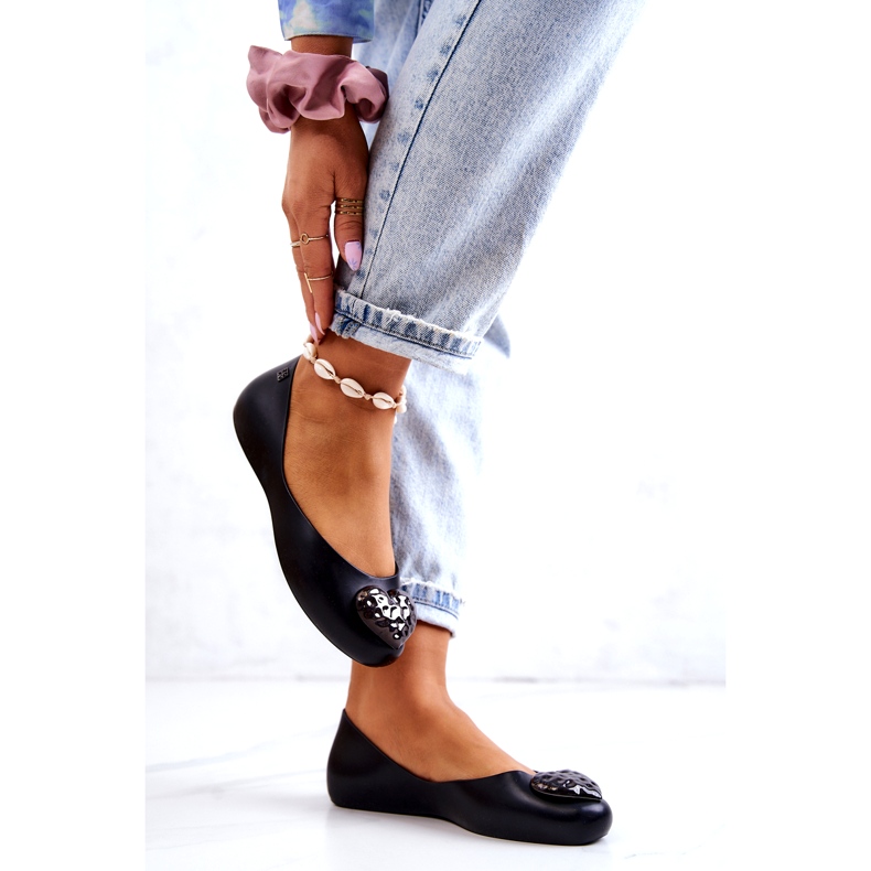 Duftende Gummi-Ballerinas für Damen ZAXY JJ285046 Schwarz 2