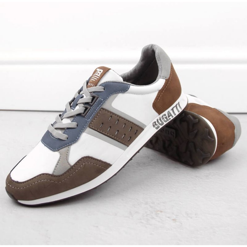 Bugatti INT1975 Sportschuhe aus Leder weiß 2