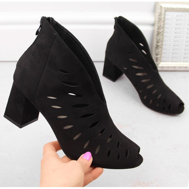 Potocki W WOL225A Wildleder-Stiefeletten, schwarz 2