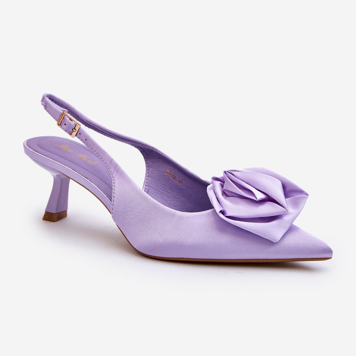 Lila Ozena verzierte High Heels violett 1