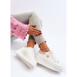 PM1 Weiße Plateau-Sneaker für Damen von Eshen 1