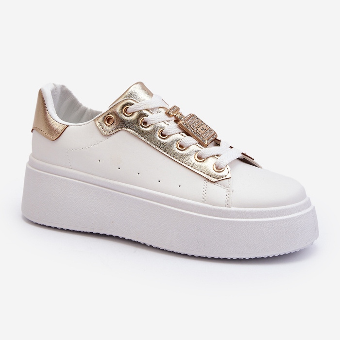 Weiße Damen-Sneaker mit Dekoration Celedria 2