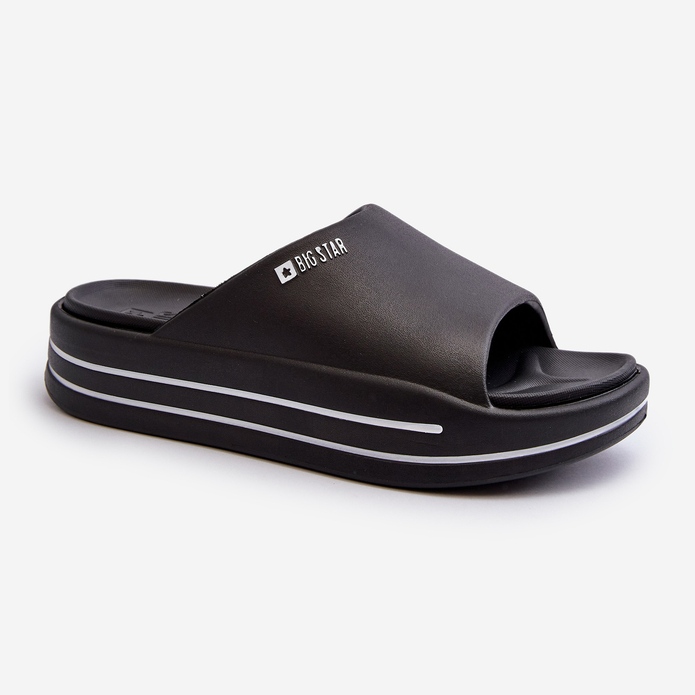 Damen-Flip-Flops auf der Big Star-Plattform NN274A036 Schwarz 2