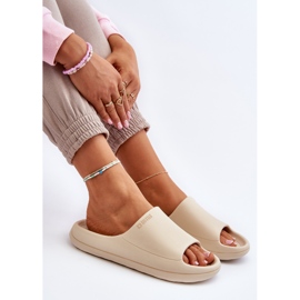 Leichte Damen-Flip-Flops Big Star NN274A040 Beige 2