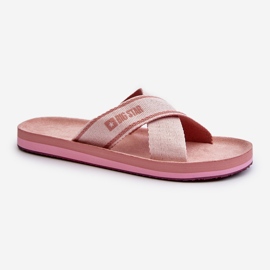 Damen-Flip-Flops Big Star NN274A058 Pink rosa 2