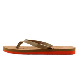 Flip-Flops mit verziertem Gürtel B762 L. Braun 1