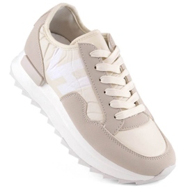 Potocki WOL214 beige Plateau-Sportschuhe 1