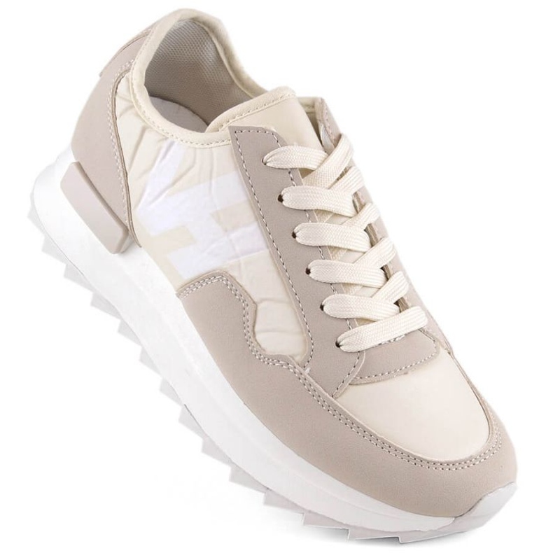 Potocki WOL214 beige Plateau-Sportschuhe 1