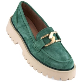 Filippo W PAW459C Wildlederschuhe, grün 1