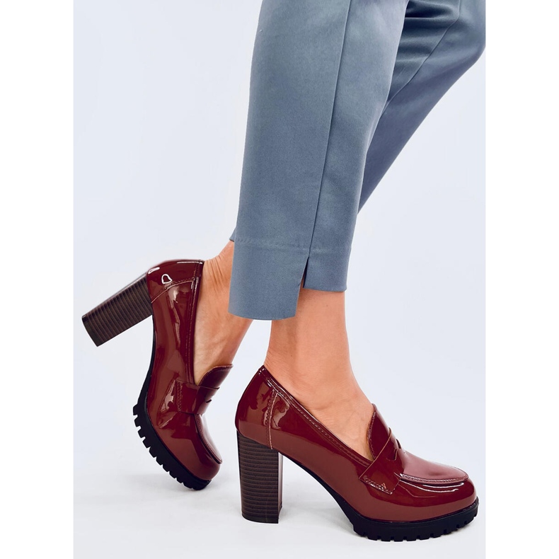 Jeffis Brown-Loafer mit Lackabsatz braun 2