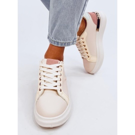 Bunte Flocks Multi-Sneaker beige 1