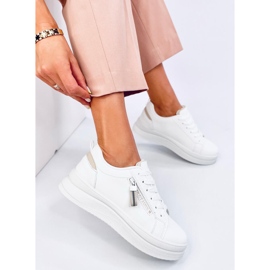 Mayers Beige Damen-Sneaker weiß 2