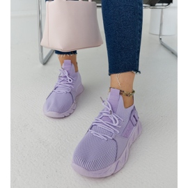 Lila leichte Sport-Sneaker von Faruz violett 2