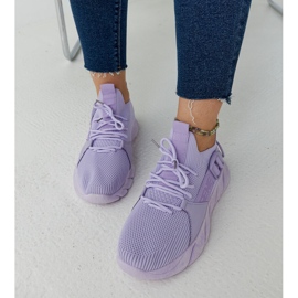 Lila leichte Sport-Sneaker von Faruz violett 5