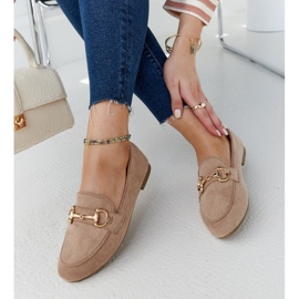 Braune Mokassins mit Schnalle von Erminia 1