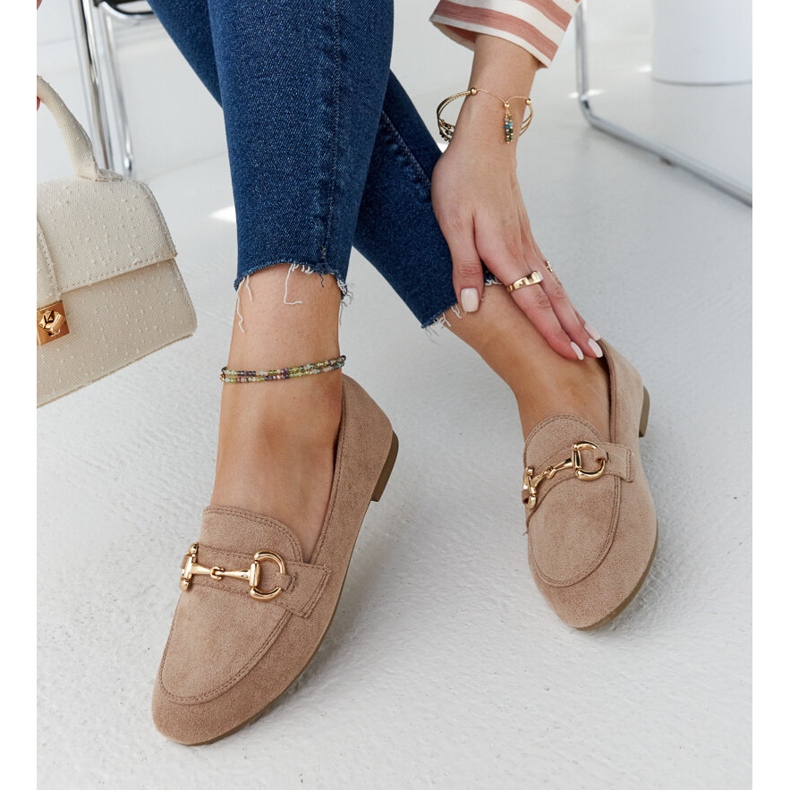 Braune Mokassins mit Schnalle von Erminia 1