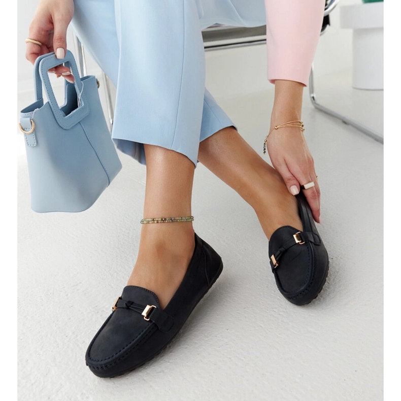 Marineblaue Mokassins mit mattem Scafati-Finish 1