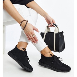 Zahira-Sneaker aus schwarzem Stoff 1