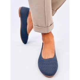 Gestrickte Ballerinas von Newey Blue blau 2