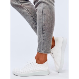 Hodges Weiße durchbrochene Turnschuhe 2