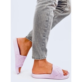 Lottner Lila Gummipantoletten rosa 1