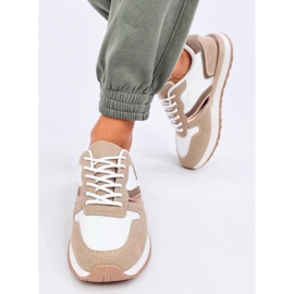 Carthy Khaki Damen-Sneaker weiß 1