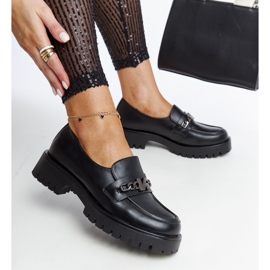 Vinceza-Slipper aus schwarzem Leder 1