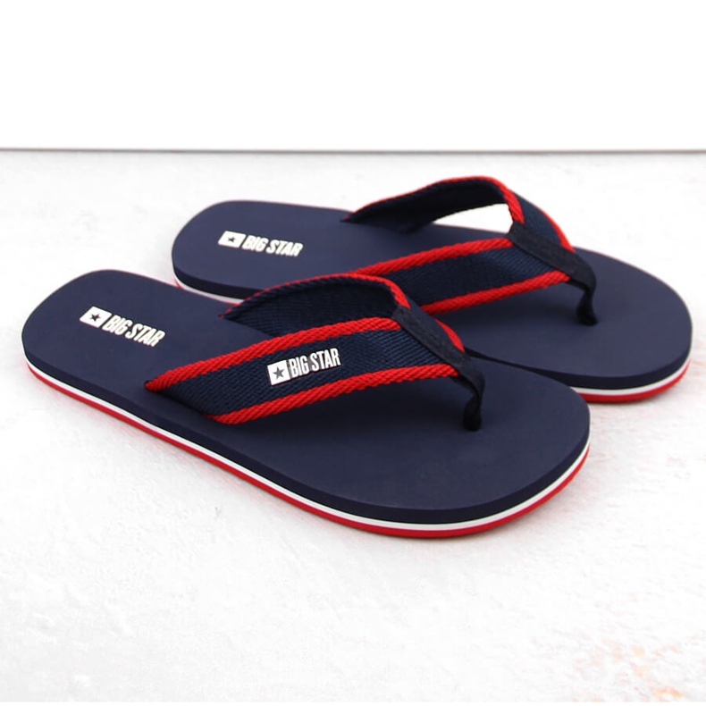 Marineblaue Herren-Flip-Flops Big Star NN174623 1