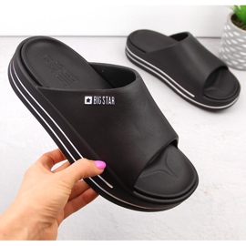 Schwarze Plateau-Flip-Flops für Damen Big Star NN274A037 1