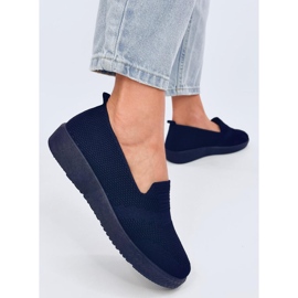 Combe Navy Sockensneaker blau 2