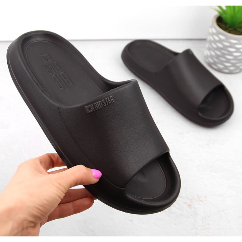 Schwarze Big Star NN274A042 Flip-Flops aus Schaumstoff für Strand und Schwimmbad 1
