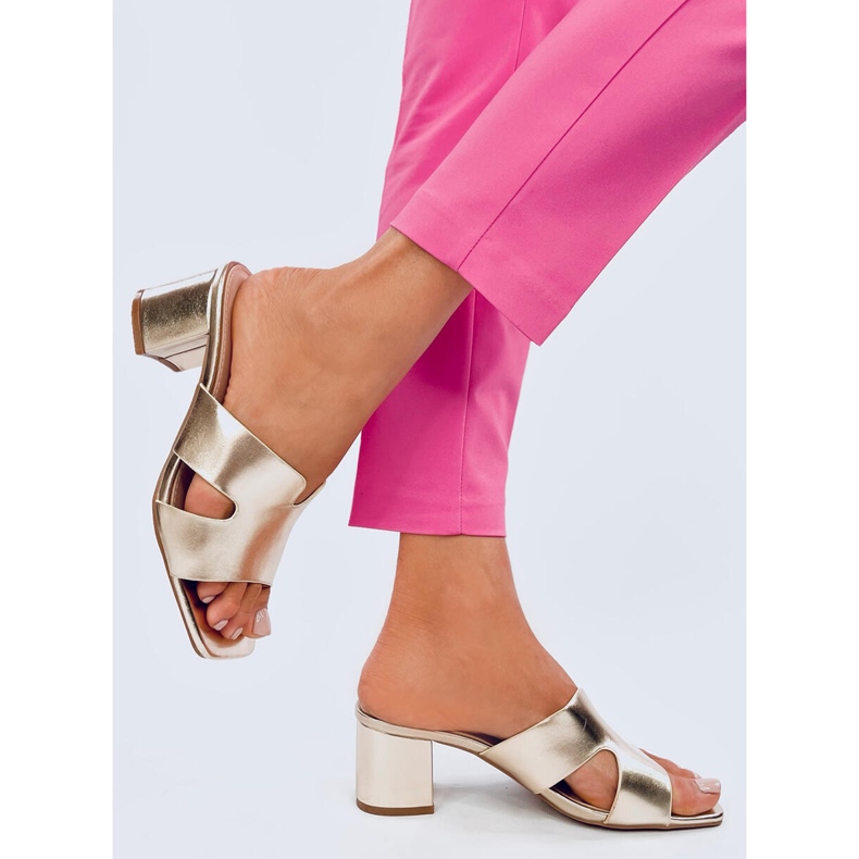 Hochhackige Flip-Flops von Vallon Gold golden 1