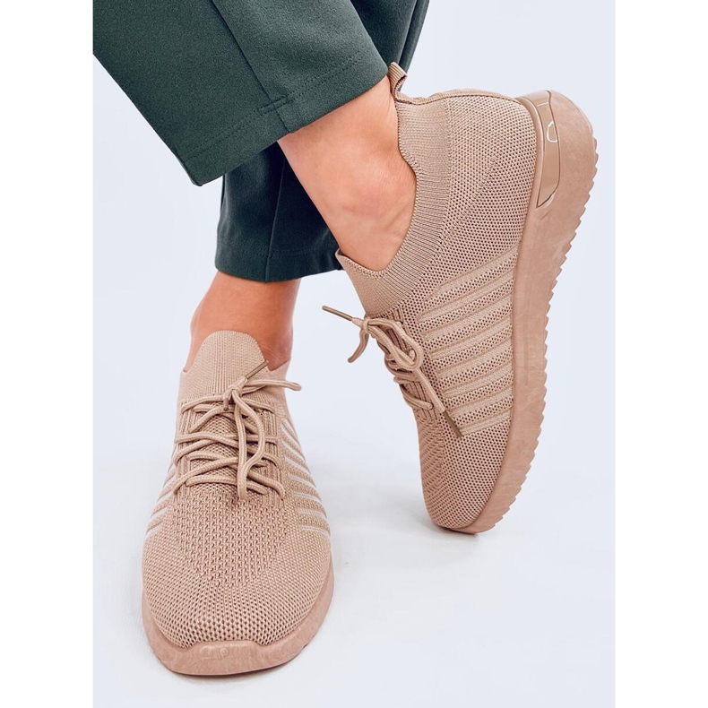 Sharpe Khaki Socken-Sportschuhe beige 1