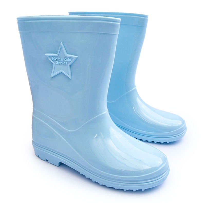 Kinderkautschuk Galoshes hellblau 4