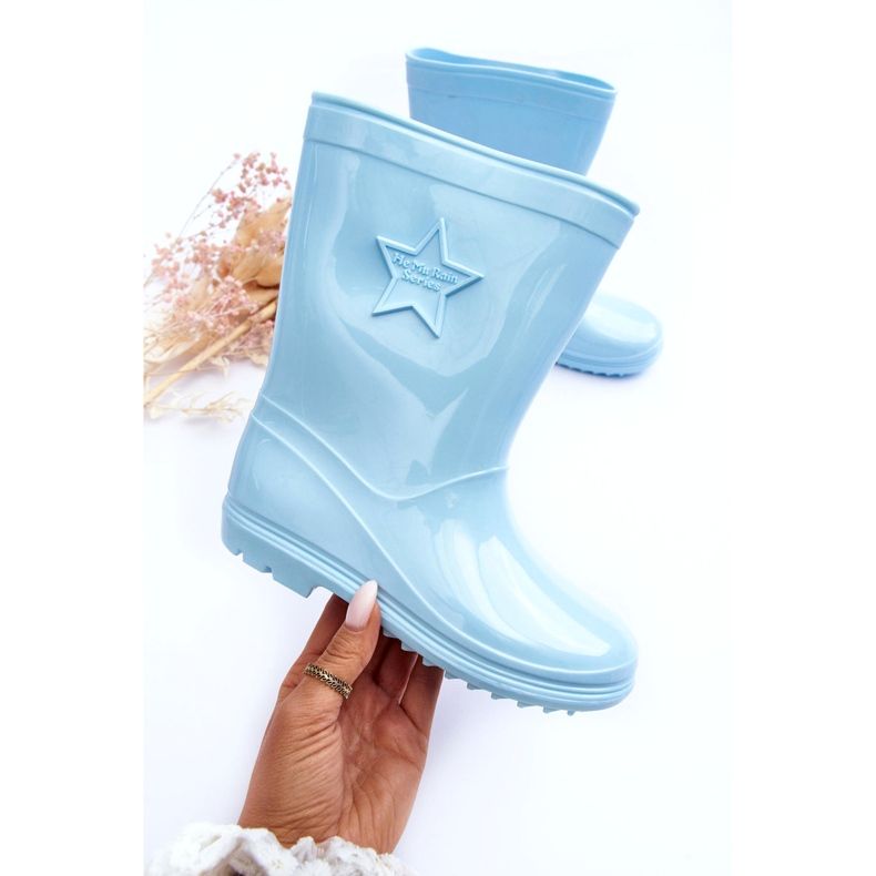 Kinderkautschuk Galoshes hellblau 2
