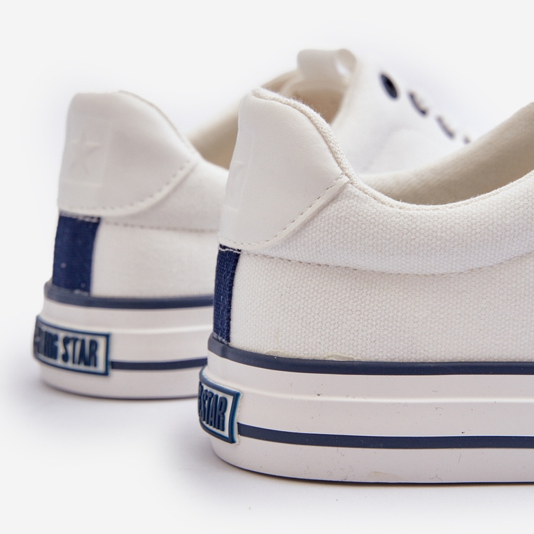 Niedrige Herren-Sneaker Big Star NN174004 Weiß 2