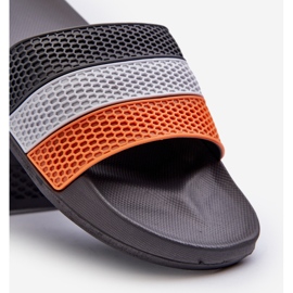 Klassische Herren-Flip-Flops mit Riemen, Grau, Sylri 2