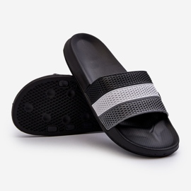 Klassische Herren-Flip-Flops mit Riemen, Schwarz, Sylri 1