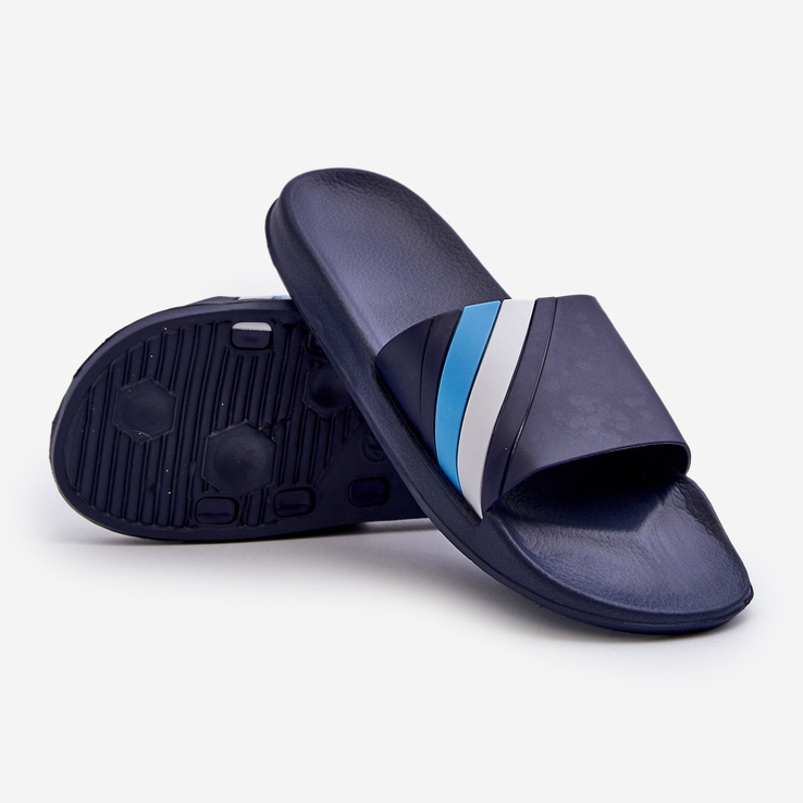 Klassische leichte Herren-Flip-Flops, Marineblau, Bemostom 2