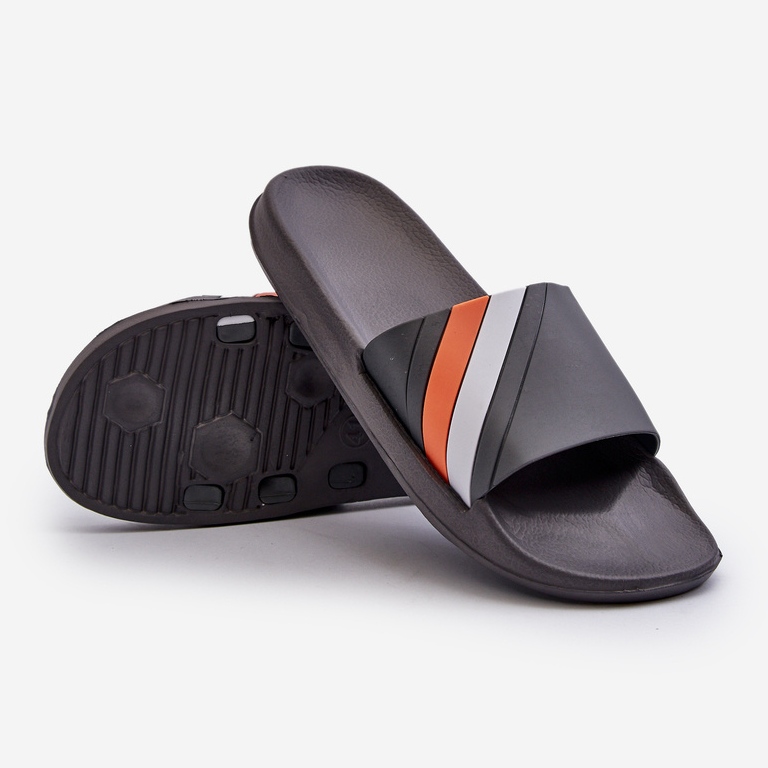 Klassische leichte Herren-Flip-Flops in Grau von Bemostom 1