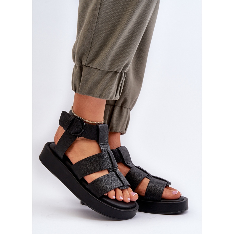 Damen Sandalen Big Star NN274071 Schwarz 2