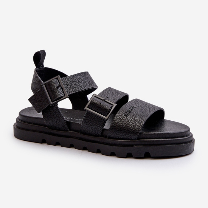 Damen-Sandalen aus Öko-Leder Big Star NN274065 Schwarz 1