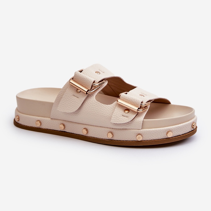 Damen-Flip-Flops auf der Big Star-Plattform NN274083 Beige 2
