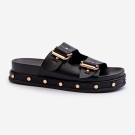 Damen-Plateau-Flip-Flops Big Star NN27402 Schwarz 2