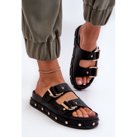 Damen-Plateau-Flip-Flops Big Star NN27402 Schwarz 5