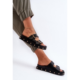 Damen-Plateau-Flip-Flops Big Star NN27402 Schwarz 9