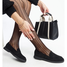 Schwarze Nibras-Loafer aus Wildleder 1