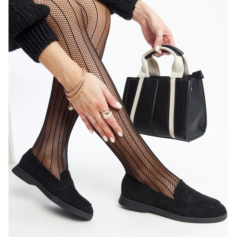 Schwarze Nibras-Loafer aus Wildleder 1