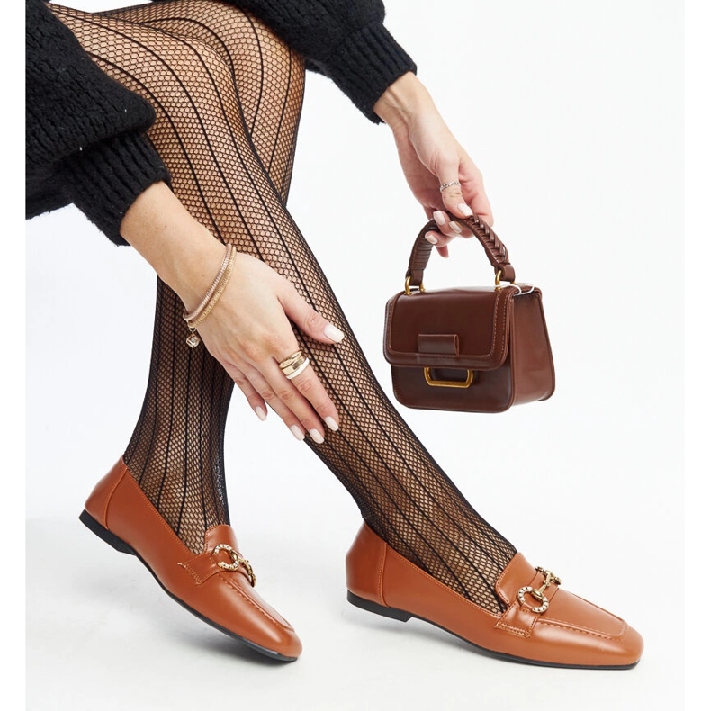 Braune Mokassins mit Areebah-Schnalle 1