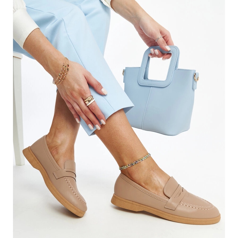 Braune klassische Nawrah-Mokassins 1